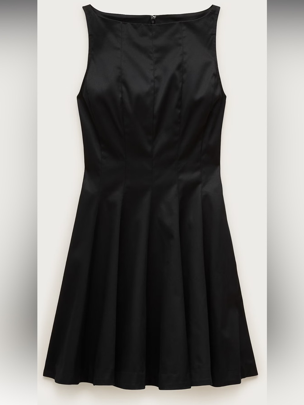 J.Crew Pleated mini dress in chino Classic Black Fit-and-Flare Dress Boatneck